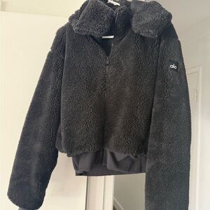 ALO Yoga Black Teddy Jacket